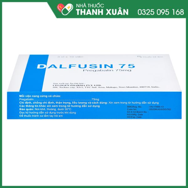 Dalfusin 75 trị động kinh, đau dây thần kinh